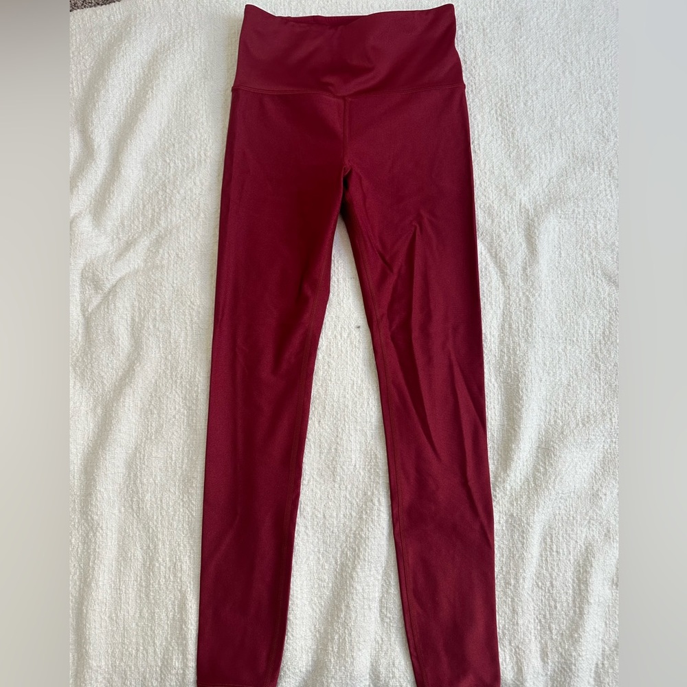 Athelta red high rise leggings size s